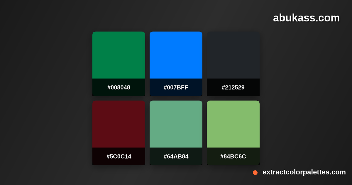 Abukass.com Color Palette Preview