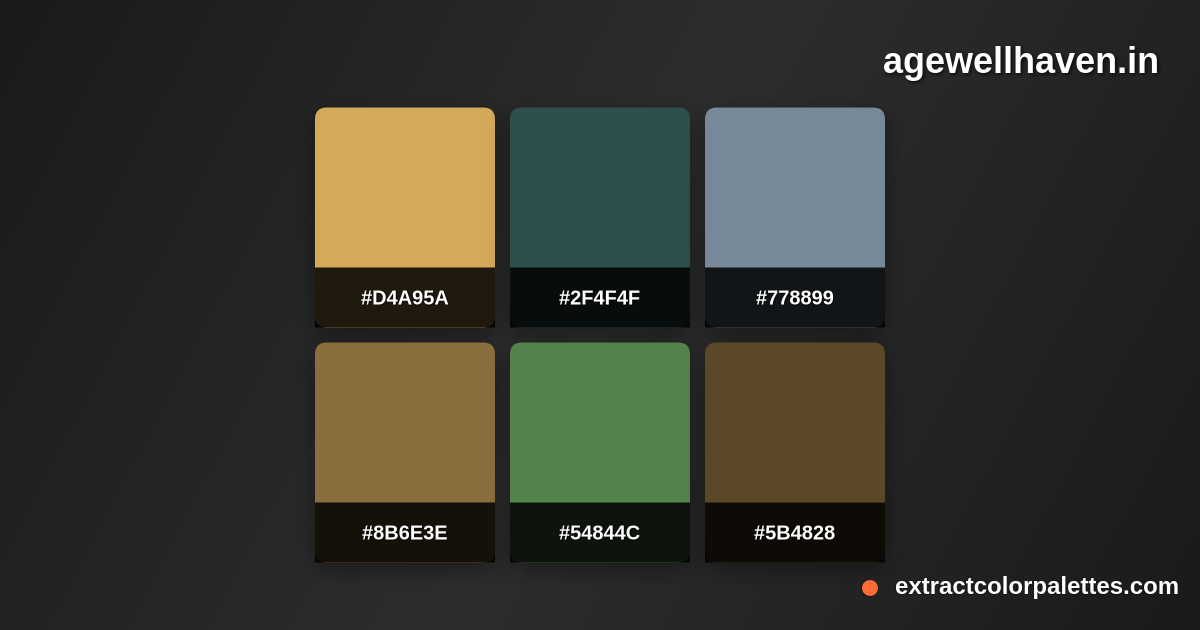 Agewellhaven.in Color Palette Preview