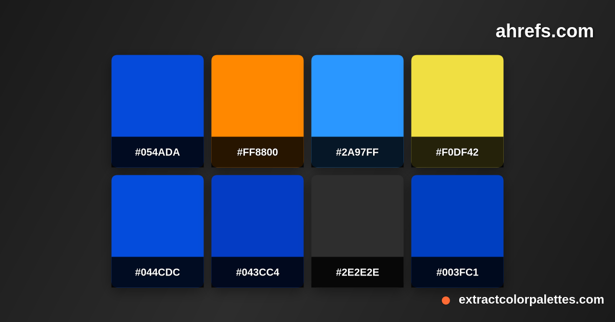 Ahrefs.com Color Palette Preview