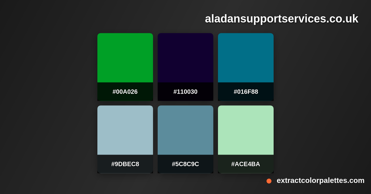 Aladansupportservices.co.uk Color Palette Preview