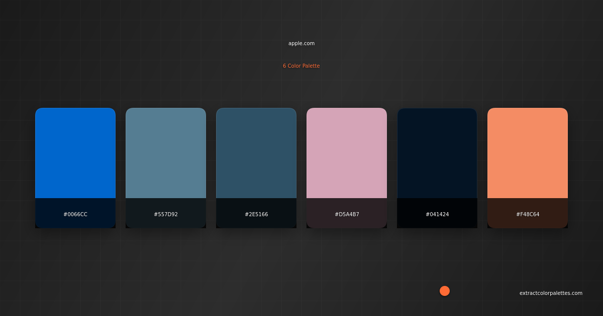 Apple.com Color Palette Preview