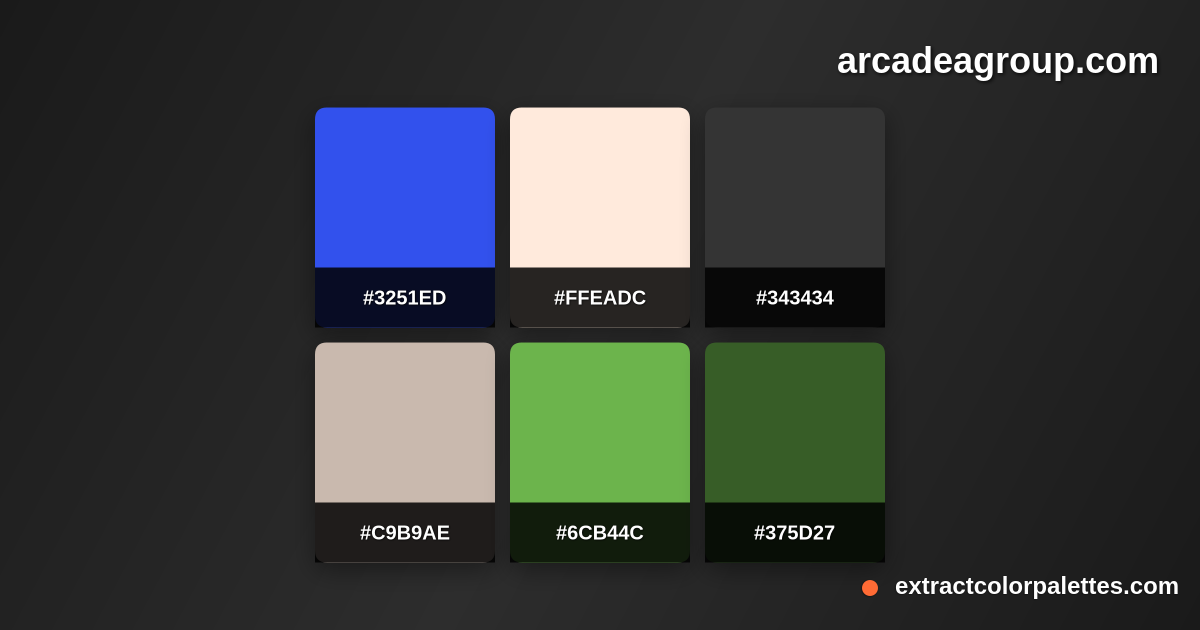 www.Arcadeagroup.com Color Palette Preview