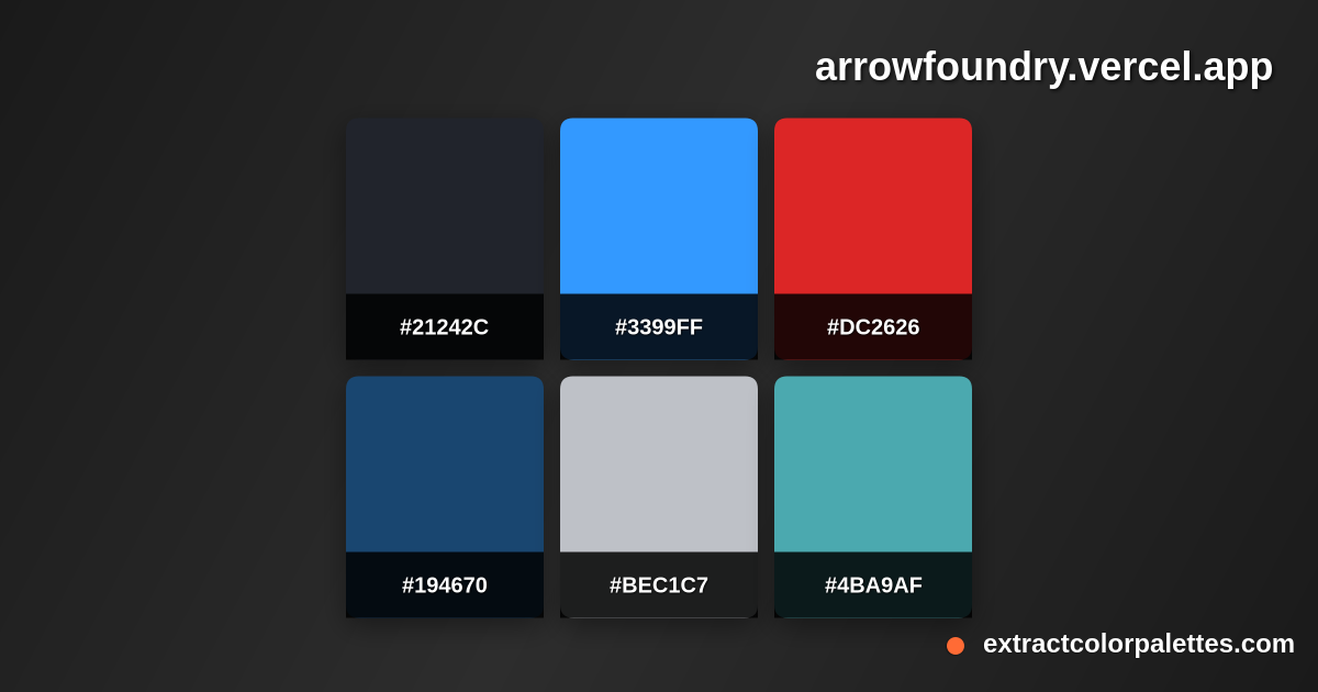 Arrowfoundry.vercel.app Color Palette Preview