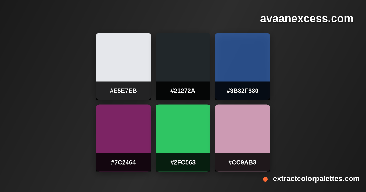 Avaanexcess.com Color Palette Preview