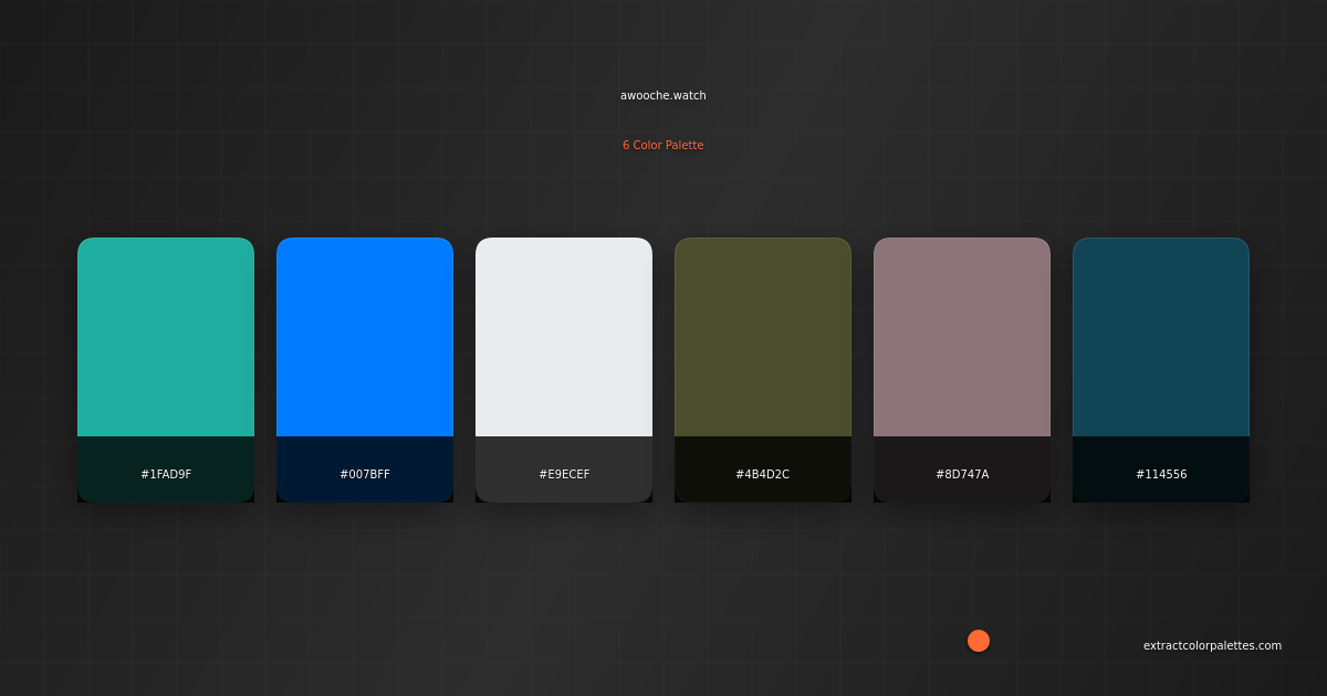 Awooche.watch Color Palette Preview