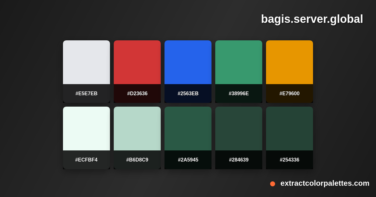 Bagis.server.global Color Palette Preview