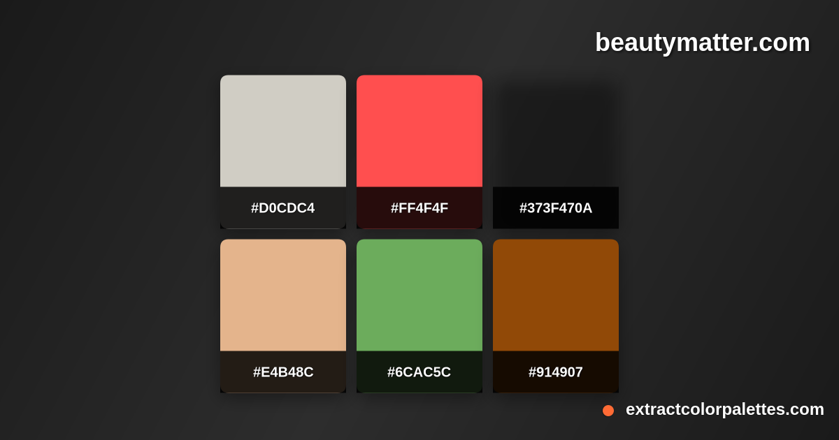 Beautymatter.com Color Palette Preview
