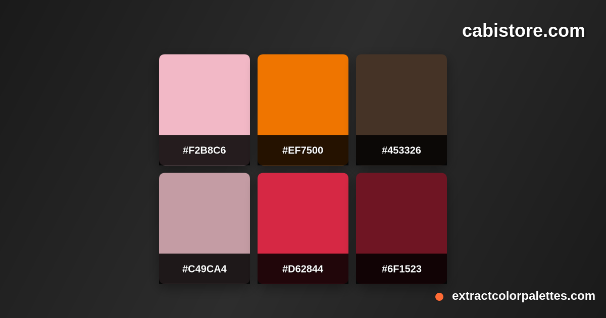 Cabistore.com Color Palette Preview