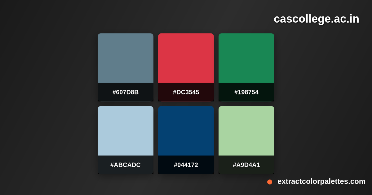 Cascollege.ac.in Color Palette Preview