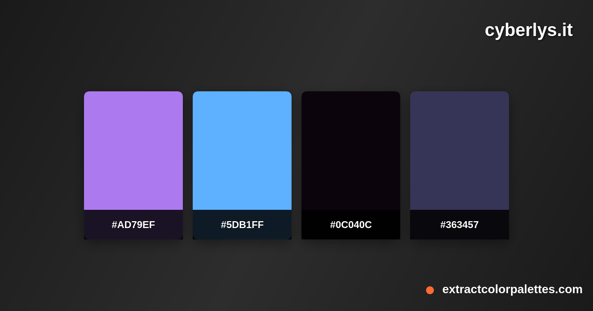 www.Cyberlys.it Color Palette Preview