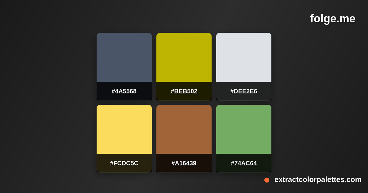 Folge.me Color Palette Preview