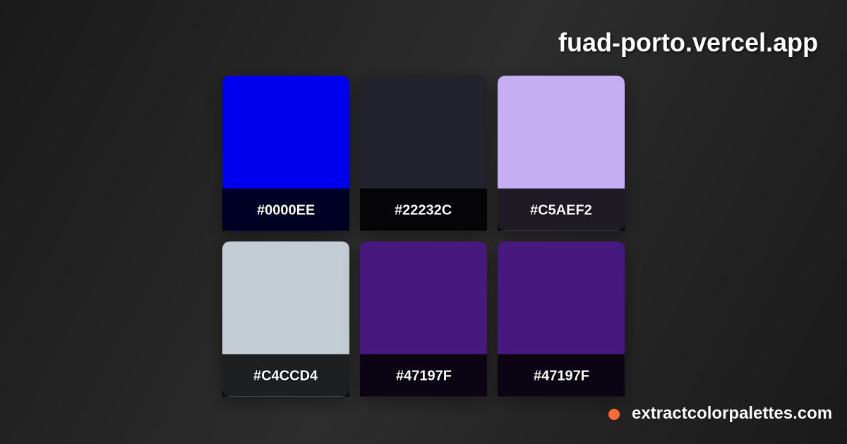 Fuad-porto.vercel.app Color Palette Preview