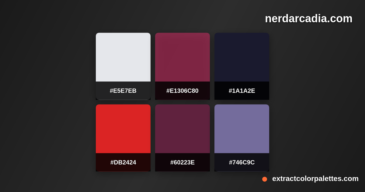 Nerdarcadia.com Color Palette Preview