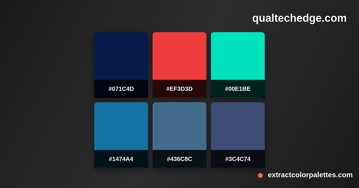 www.Qualtechedge.com Color Palette Preview