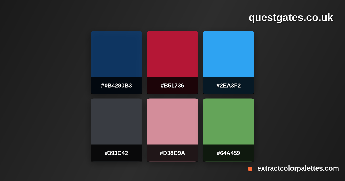 www.Questgates.co.uk Color Palette Preview