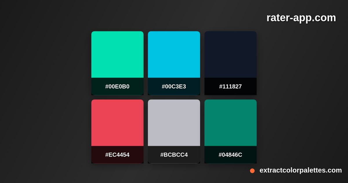 Rater-app.com Color Palette Preview