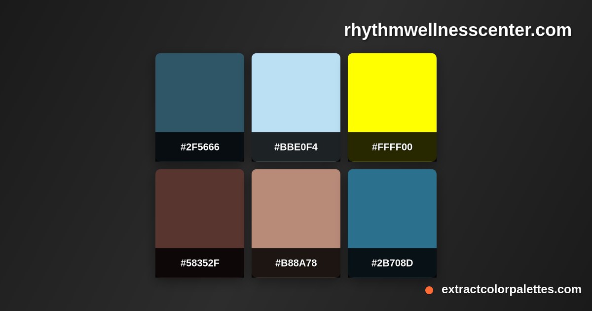 Rhythmwellnesscenter.com Color Palette Preview