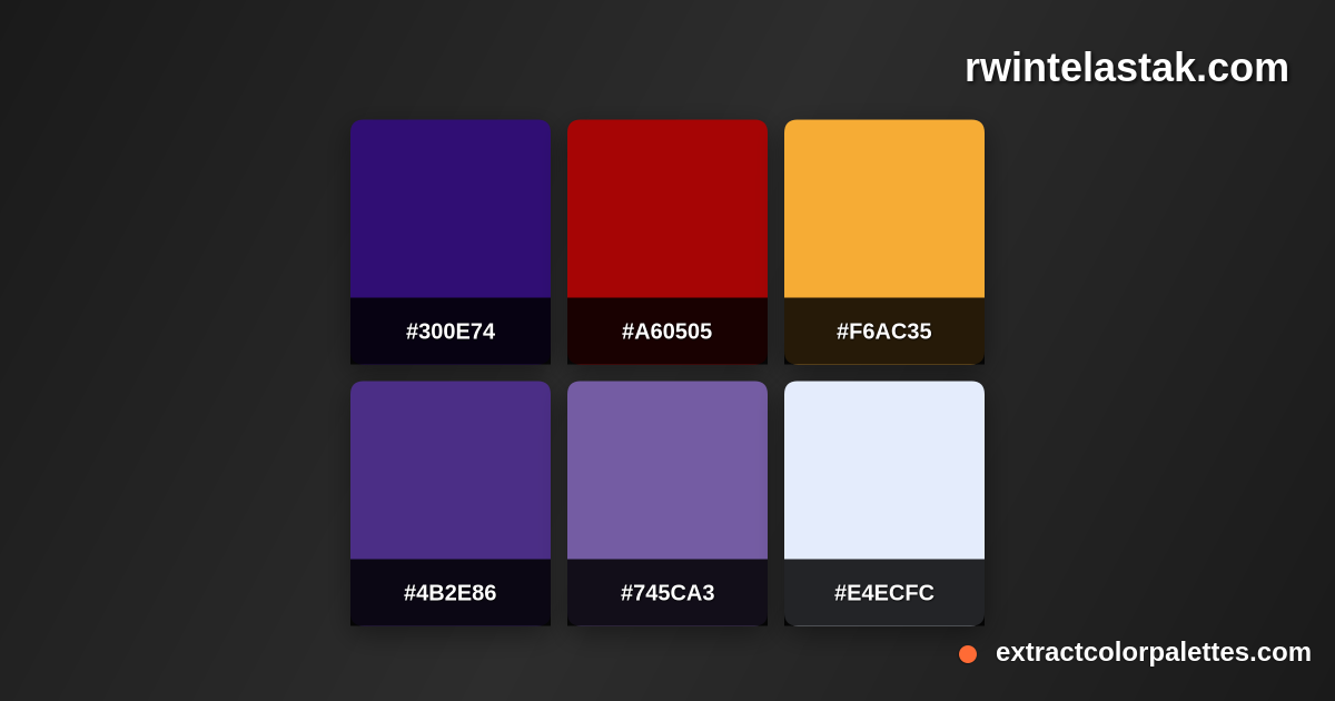 www.Rwintelastak.com Color Palette Preview