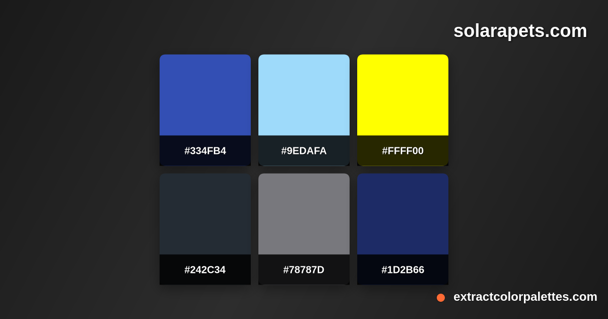 Solarapets.com Color Palette Preview