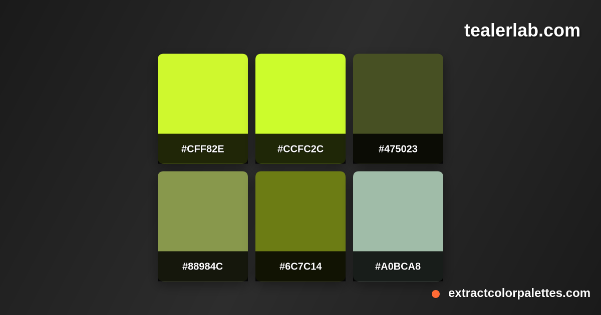 Tealerlab.com Color Palette Preview