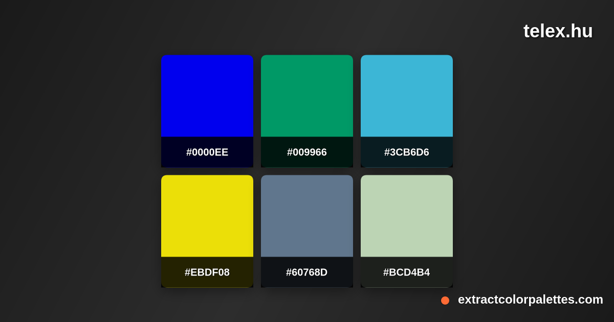 Telex.hu Color Palette Preview