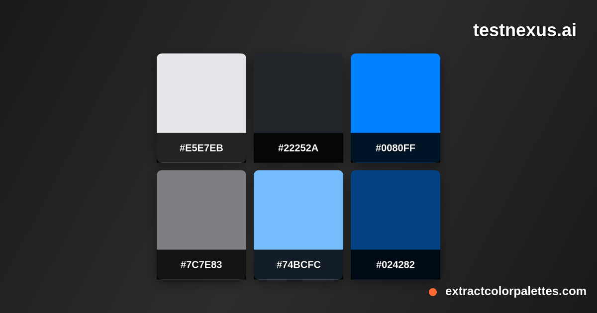 Testnexus.ai Color Palette Preview