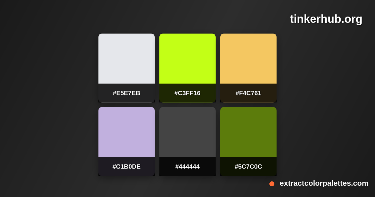 Tinkerhub.org Color Palette Preview